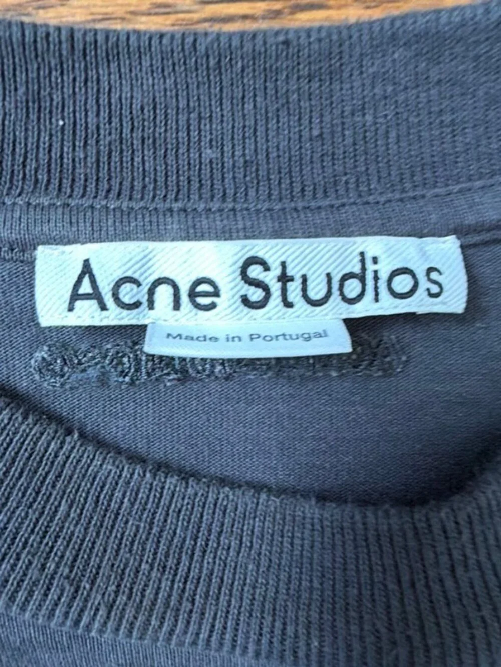 Acne Studios Spiral Graphic Crewneck Sweatshirt Navy S